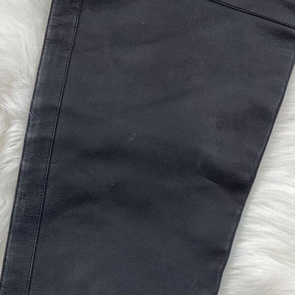 Massimo Dutti Black Leather Riding Boots Tall Boots 7.5 Equestrian Boots - Picture 8 of 8